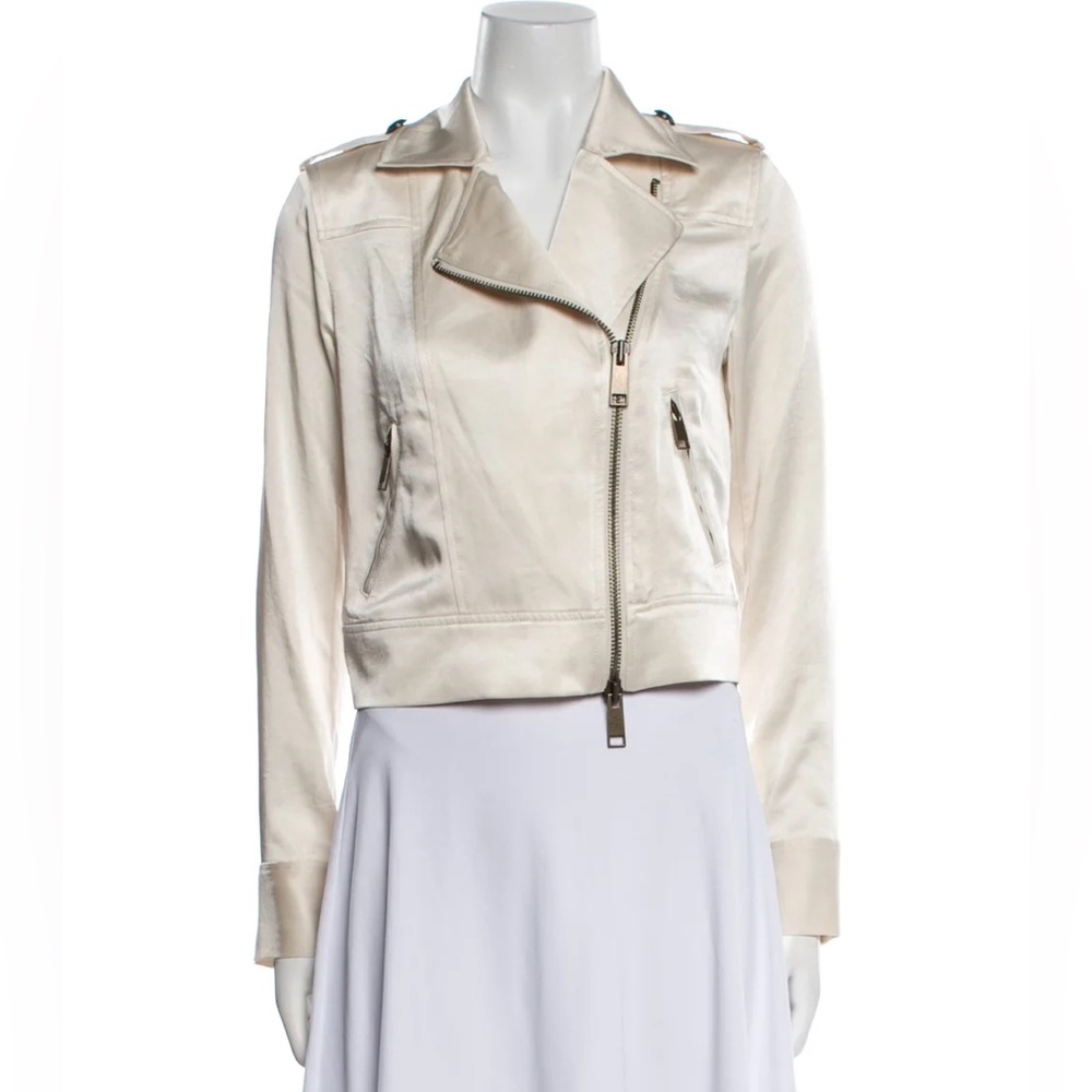Ramy Brook Ivory Soft Biker Jacket